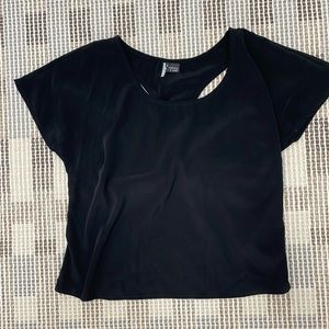 Urban outfitters sparkle and fade black cut out back top
